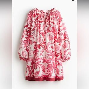 TIE-DETAIL DRESS PINK